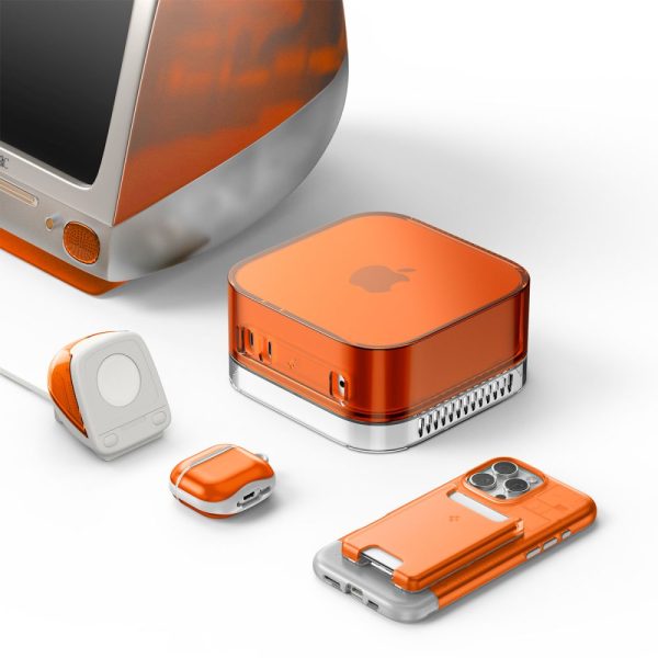 SPIGEN CLASSIC C1 APPLE WATCH CHARGER STAND TANGERINE (AMP09342) - Image 12