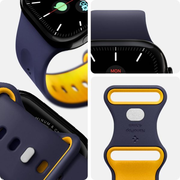 Spigen Nano Pop Band Blueberry Navy - Apple Watch 42mm/41mm/40mm (AMP09325) - Image 8