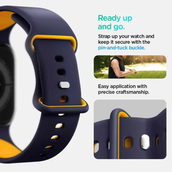 Spigen Nano Pop Band Blueberry Navy - Apple Watch 42mm/41mm/40mm (AMP09325) - Image 10