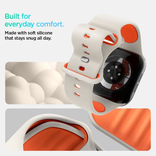 SPIGEN NANO POP APPLE WATCH 6/7/8/9/10/SE (40/41/42 MM) ORANGE BEIGE (AMP09326) - Image 11