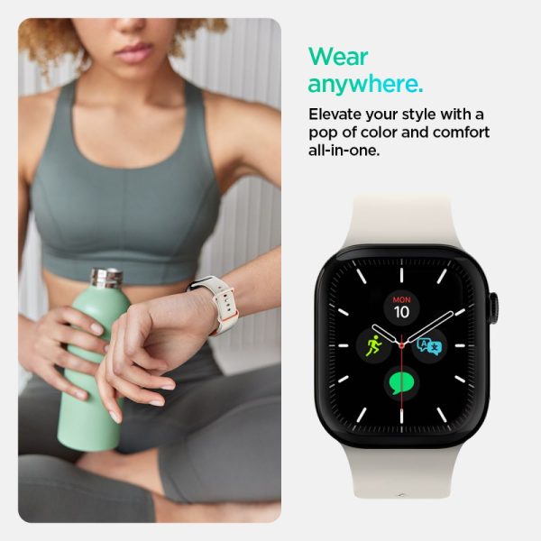 SPIGEN NANO POP APPLE WATCH 6/7/8/9/10/SE (40/41/42 MM) ORANGE BEIGE (AMP09326) - Image 12
