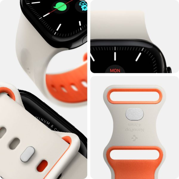 SPIGEN NANO POP APPLE WATCH 6/7/8/9/10/SE (40/41/42 MM) ORANGE BEIGE (AMP09326) - Image 8
