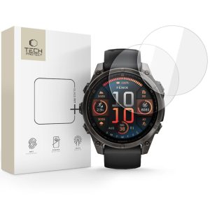 SZKŁO HARTOWANE TECH-PROTECT GLASS FIT+ 2-PACK GARMIN FENIX 8 (47 MM) CLEAR