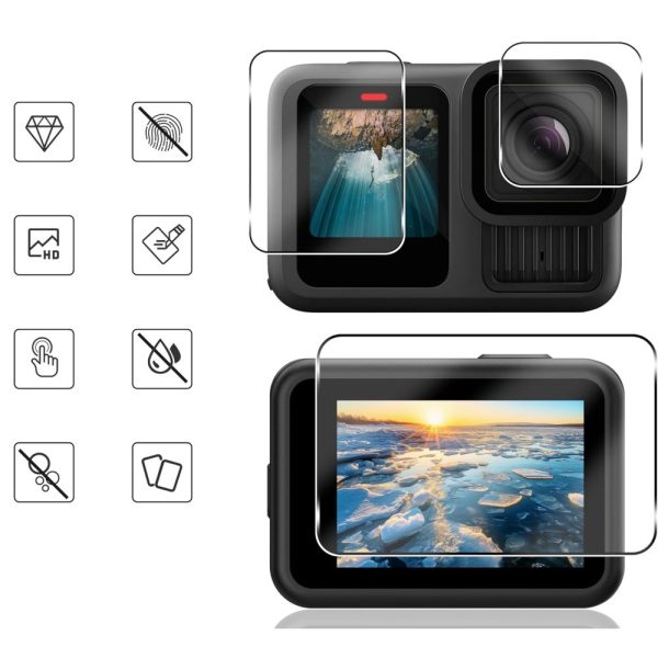 TECH-PROTECT GLASS FIT+ 2-SET GOPRO HERO 9/10/11/12 CLEAR - Image 2