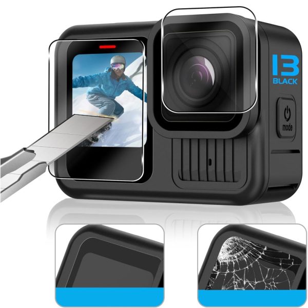 TECH-PROTECT GLASS FIT+ 2-SET GOPRO HERO 9/10/11/12 CLEAR - Image 3