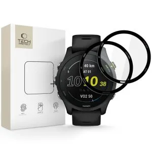 Προστασία Οθόνης Garmin Forerunner 255 255 Music Tech-Protect Glass Flex+ 2-Pack Black