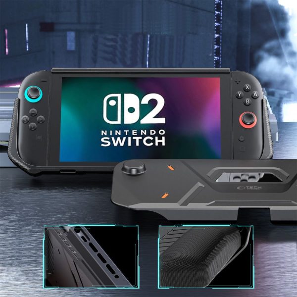 TECH-PROTECT CARBONOX NINTENDO SWITCH 2 BLACK - Image 6