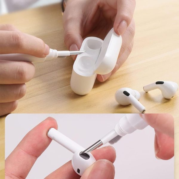 TECH-PROTECT CS02 CLEANER SET 3IN1 FOR EARPHONE WHITE - Image 4
