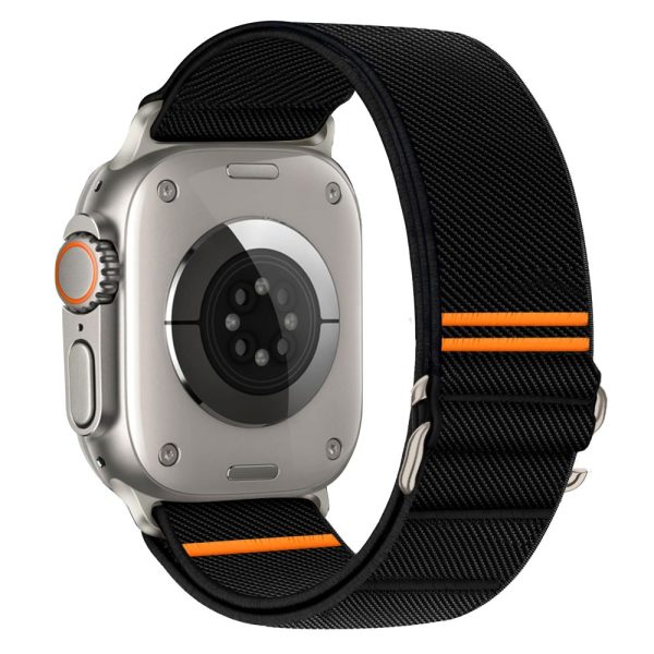 TECH-PROTECT NYLON SLIP APPLE WATCH 6/7/8/9/10/SE/ULTRA 1/2 (44/45/46/49 MM) BLACK - Image 4