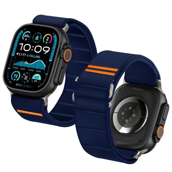 TECH-PROTECT NYLON SLIP APPLE WATCH 6/7/8/9/10/SE/ ULTRA 1/2 (44/45/46/49 MM) NAVY - Image 2