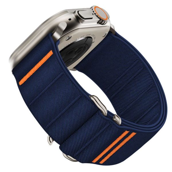 TECH-PROTECT NYLON SLIP APPLE WATCH 6/7/8/9/10/SE/ ULTRA 1/2 (44/45/46/49 MM) NAVY - Image 3