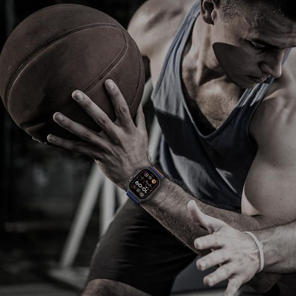 TECH-PROTECT NYLON SLIP APPLE WATCH 6/7/8/9/10/SE/ ULTRA 1/2 (44/45/46/49 MM) NAVY - Image 7