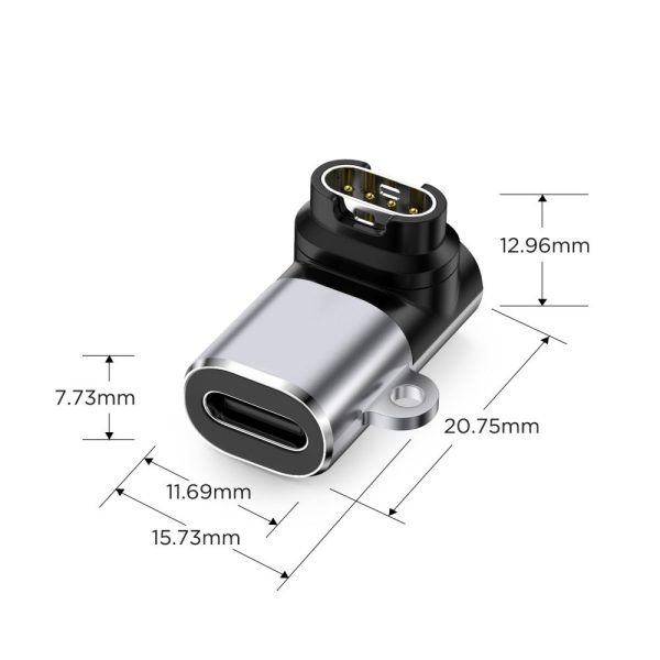 TECH-PROTECT ULTRABOOST ADAPTER TYPE-C TO GARMIN WATCH GREY - Image 4