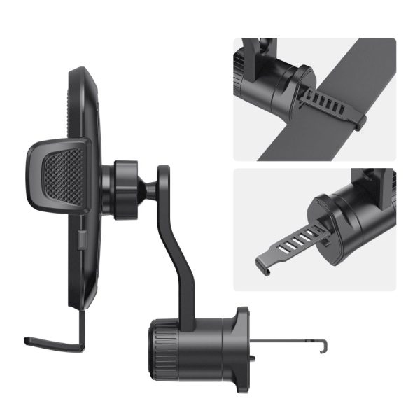 TECH-PROTECT V8 UNIVERSAL VENT CAR MOUNT BLACK - Image 6