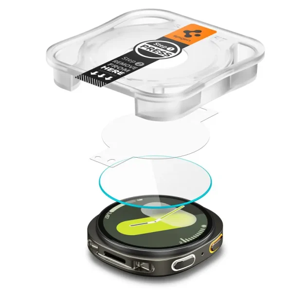 Spigen Glass tR EZ Fit 2 Pack Transparency-Samsung Galaxy Watch 8 44mm (AGL09876) - Image 5