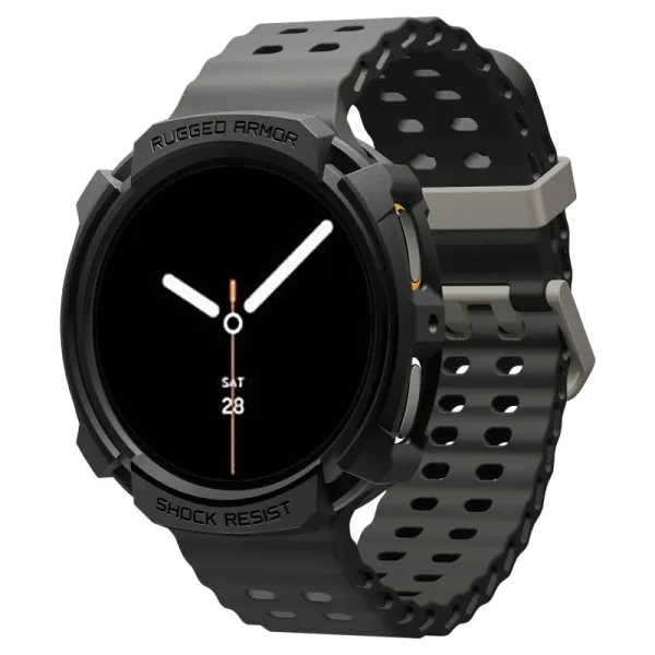 Spigen Rugged Armor Matte Black-Samsung Galaxy Watch 8 40mm (ACS10004) - Image 10