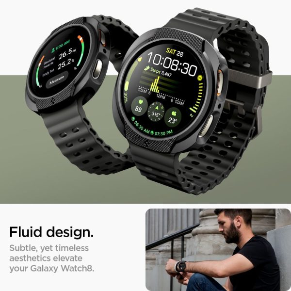 Spigen Liquid Air Matte Black-Samsung Galaxy Watch 8 40mm (ACS09840) - Image 10
