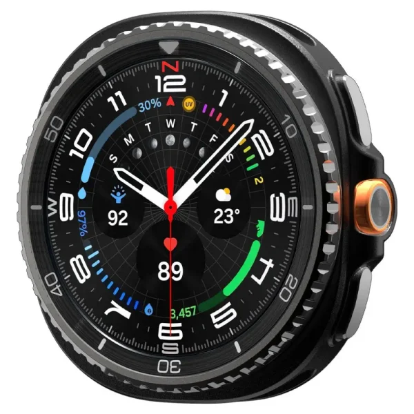 Spigen Rugged Armor Matte Black-Samsung Galaxy Watch 8 Classic 46mm (ACS10012) - Image 3
