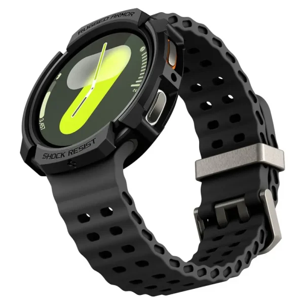 Spigen Rugged Armor Matte Black-Samsung Galaxy Watch 8 44mm (ACS10006) - Image 3