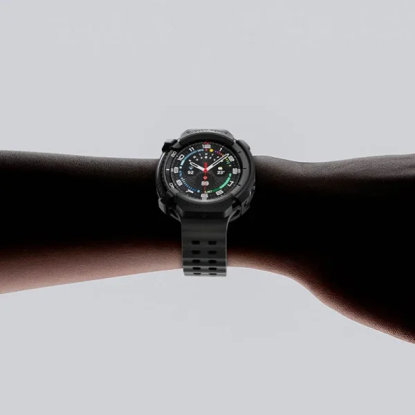 Spigen Rugged Armor Matte Black-Samsung Galaxy Watch 8 Classic 46mm (ACS10012) - Image 2