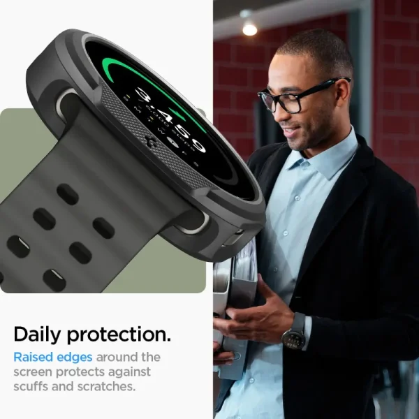 Spigen Liquid Air matte Black-Samsung Galaxy Watch 8 44mm (ACS09839) - Image 12