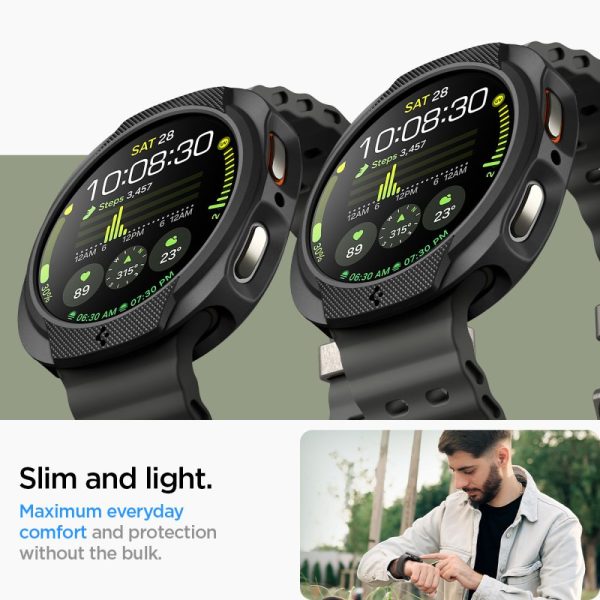 Spigen Liquid Air Matte Black-Samsung Galaxy Watch 8 40mm (ACS09840) - Image 13