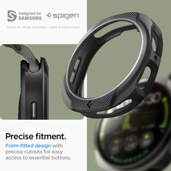 Spigen Liquid Air Matte Black-Samsung Galaxy Watch 8 40mm (ACS09840) - Image 14