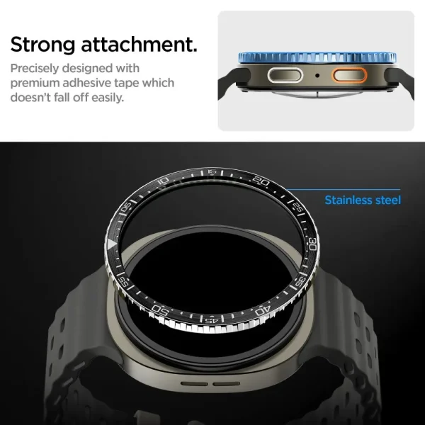 Spigen Bezel Tune (Diver) Black-Samsung Galaxy Watch 8 44mm (ACS10008) - Image 2