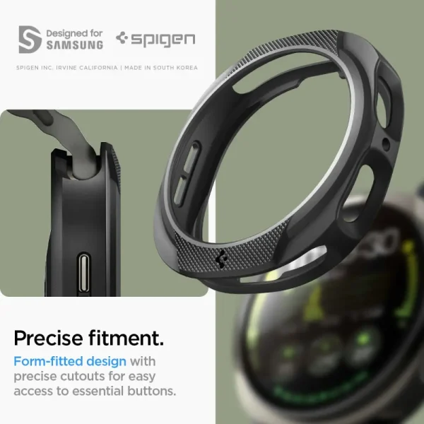 Spigen Liquid Air matte Black-Samsung Galaxy Watch 8 44mm (ACS09839) - Image 15