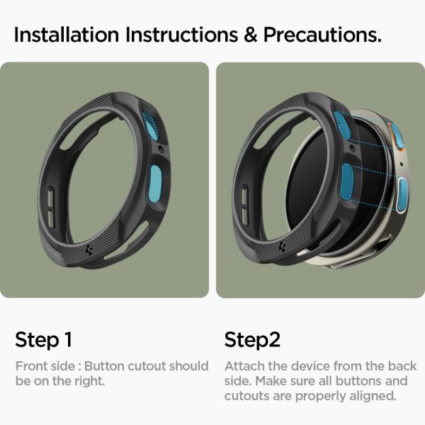 Spigen Liquid Air Matte Black-Samsung Galaxy Watch 8 40mm (ACS09840) - Image 15