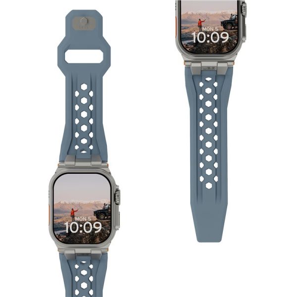 UAG Monarch Strap cloud blue/titanium-Apple Watch 44/45/46/49mm (194158114136) - Image 5