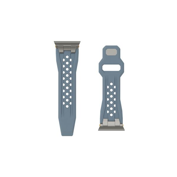 UAG Monarch Strap cloud blue/titanium-Apple Watch 44/45/46/49mm (194158114136) - Image 7