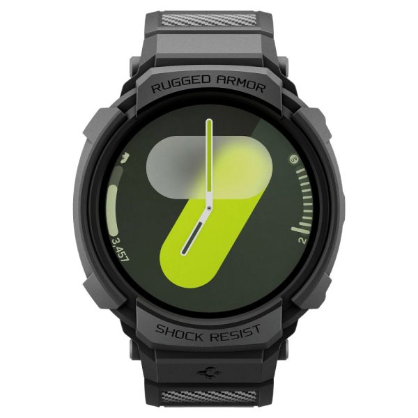 Spigen Rugged Armor Pro Matte Black-Samsung Galaxy Watch 8 44mm (ACS10007) - Image 2