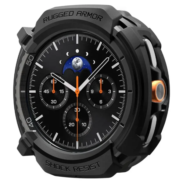 Spigen Rugged Armor Matte Black-Samsung Galaxy Watch 8 Classic 46mm (ACS10012) - Image 10