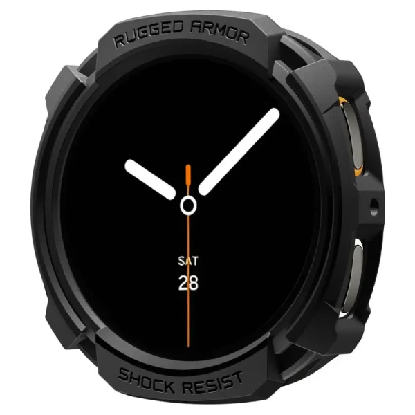 Spigen Rugged Armor Matte Black-Samsung Galaxy Watch 8 44mm (ACS10006) - Image 10