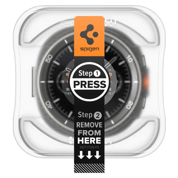 Spigen Glass tR EZ Fit 2 Pack Transparency-Samsung Galaxy Watch 8 Classic 46mm (AGL09877) - Image 5