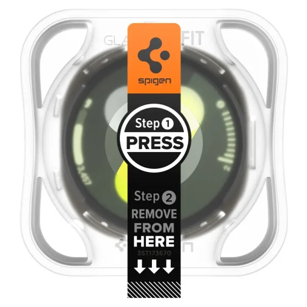 Spigen Glass tR EZ Fit 2 Pack Transparency-Samsung Galaxy Watch 8 44mm (AGL09876) - Image 4
