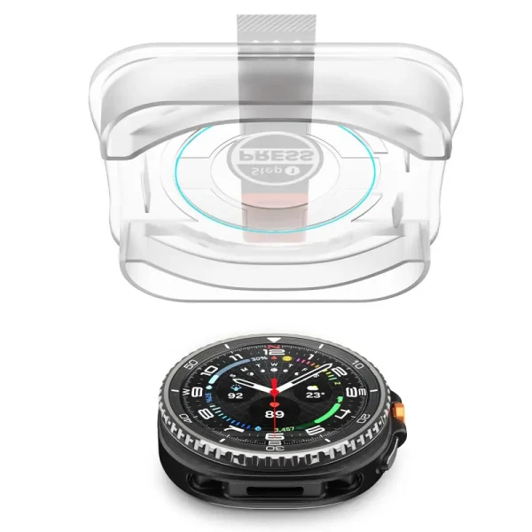 Spigen Glass tR EZ Fit 2 Pack Transparency-Samsung Galaxy Watch 8 Classic 46mm (AGL09877) - Image 3