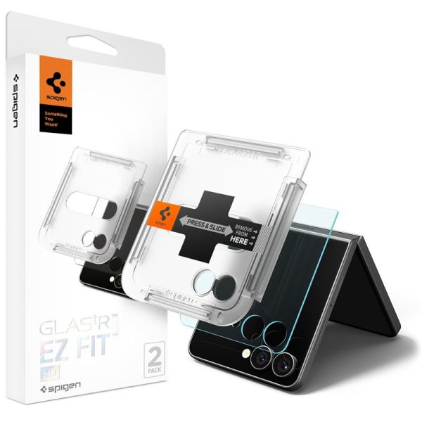 Spigen Glass tR EZ Fit HD 2 Pack - Samsung Galaxy Z Flip7