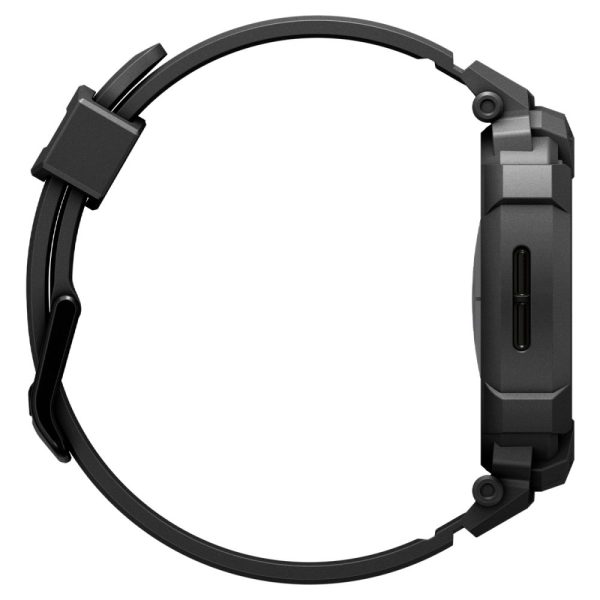 Spigen Rugged Armor Pro Matte Black-Samsung Galaxy Watch 8 44mm (ACS10007) - Image 5