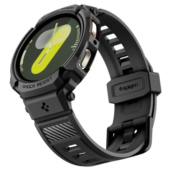 Spigen Rugged Armor Pro Matte Black-Samsung Galaxy Watch 8 44mm (ACS10007) - Image 7