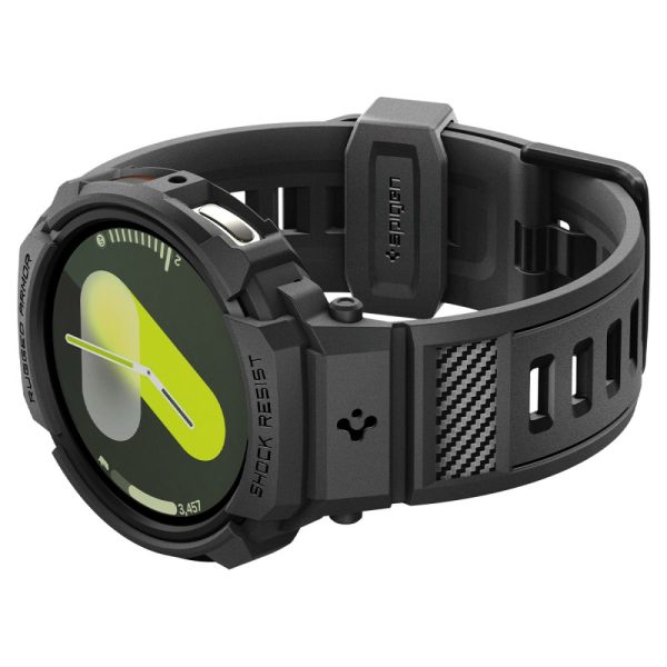 Spigen Rugged Armor Pro Matte Black-Samsung Galaxy Watch 8 44mm (ACS10007) - Image 8