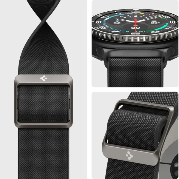 Spigen Lite Fit Black-Samsung Galaxy Watch 8/Classic 46mm/44mm/40mm (AMP10117) - Image 8