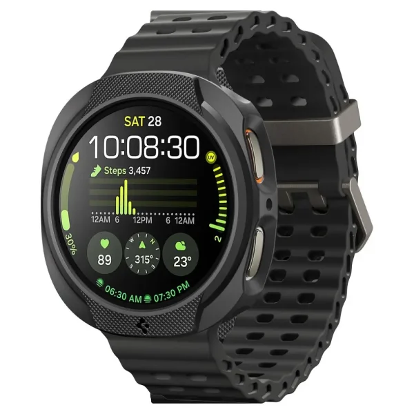 Spigen Liquid Air matte Black-Samsung Galaxy Watch 8 44mm (ACS09839) - Image 9