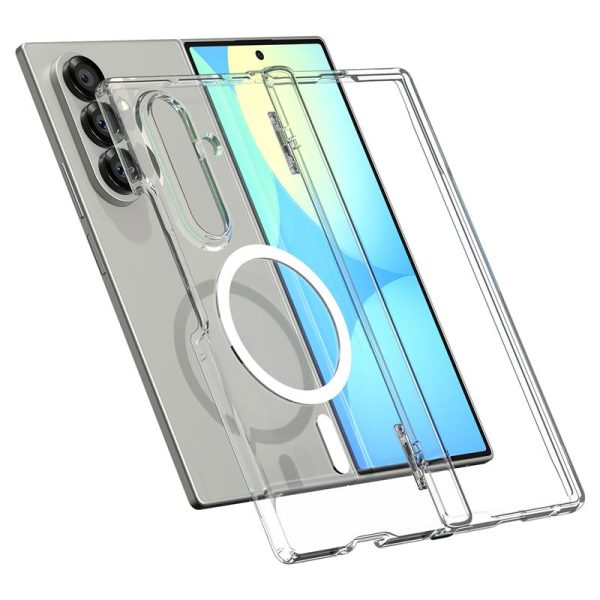 Spigen Ultra Hybrid Pro MagSafe Clear White - Samsung Galaxy Z Fold 7 (ACS09546) - Image 6