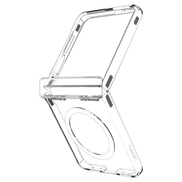 Spigen Ultra Hybrid Pro MagSafe clear white - Samsung Galaxy Z Flip 7 (ACS09559) - Image 9