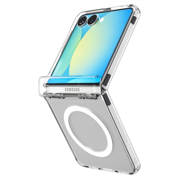 Spigen Ultra Hybrid Pro MagSafe clear white - Samsung Galaxy Z Flip 7 (ACS09559) - Image 10