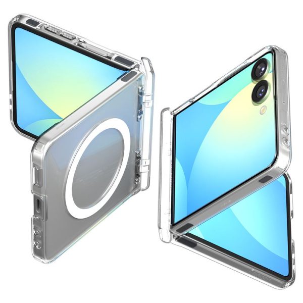 Spigen Ultra Hybrid Pro MagSafe clear white - Samsung Galaxy Z Flip 7 (ACS09559) - Image 11