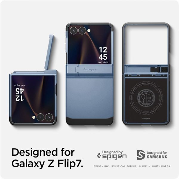 Spigen Tough Armor Pro MagSafe Sierra Blue - Samsung Galaxy Z Flip 7 (ACS09562) - Image 11