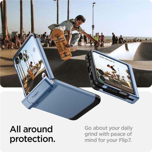 Spigen Tough Armor Pro MagSafe Sierra Blue - Samsung Galaxy Z Flip 7 (ACS09562) - Image 13